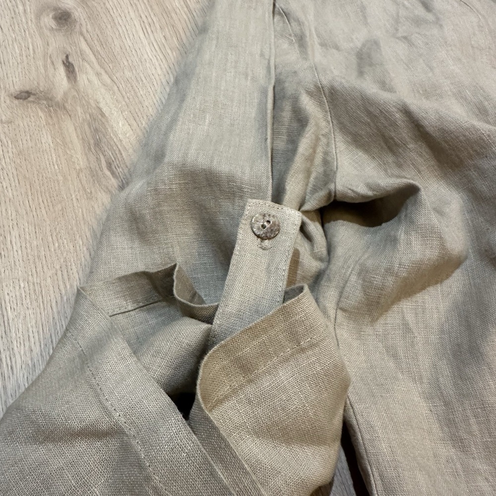 NWOT Fresh Laundry Women's Pure Linen Long Line Jacket Oversized Sz S Lagenlook - Picture 6 of 10